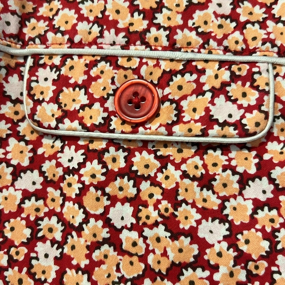 Fairway & Greene Cotton Floral Red Skort size 6 - Picture 2 of 10